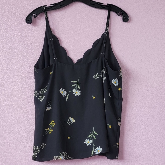 SOCIALITE BLACK FLORAL BLOUSE/  M. - Picture 4 of 11